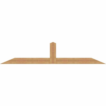 Ekena Millwork Portland Smooth Timber Gable Bracket, Western Red Cedar, 96"W x 20"H x 1 1/2"D x 5 1/2"F, 5/12 Pitch GBW096X20X0206POR00SWR